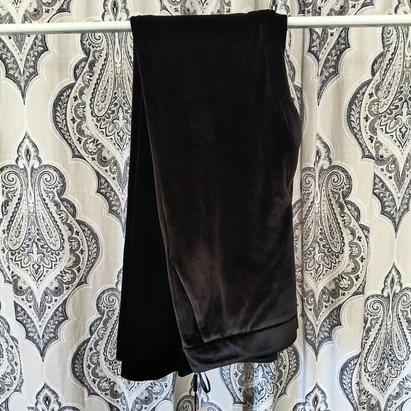 Calvin Klein Womens Velvet Black Performance Leggings Activewear Pants Size 2 - Picture 2 of 8